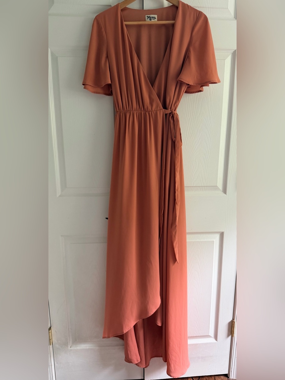 Show Me Your MuMu Rust Wrap Maxi Dress
